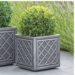 Garden Square Lead Effect Planter-40*40Cm