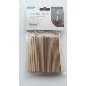 Gardman Wooden 4'' Plant Labels