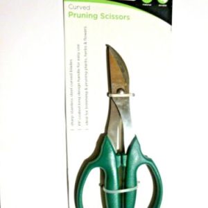 Green Blade Curved Pruning Scissors