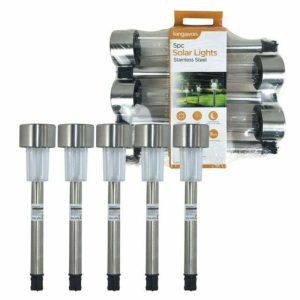 Kingavon 5PC Solar Lights Stainless Steel