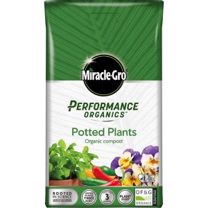 Miracle-Gro Performance Organics Potted Plants Potting Compost - 20 Litre