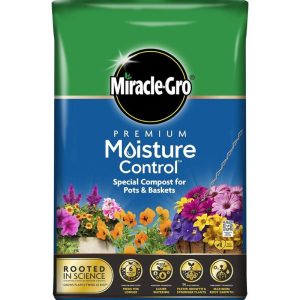 Miracle-Gro Premium Moisture Control Compost, 40 Litre