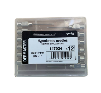 Dermasteel Hypodermic Needle 19g x 1