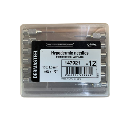 Dermasteel Hypodermic Needle 19g x 0.5