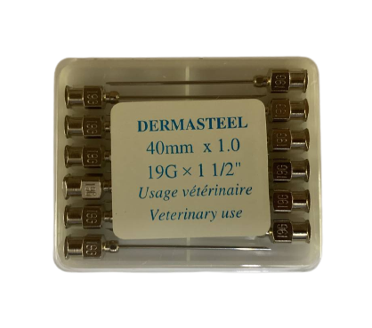 Dermasteel LL Hypodermic Needle 19g x 1.5