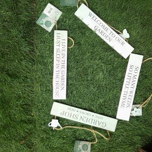 S Wooden Plaque Word