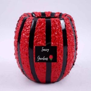 Small Coconut Design Fibre Planter(Stripe)