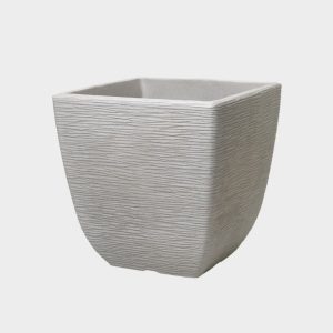 Stewart Cotsworld Square Planter 38Cm Grey