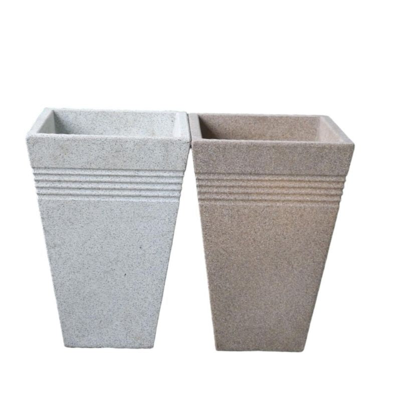 Stewart Square Piazza Planter,34Cm-Marble