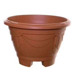 Whitefurze Venetian On Legs Planter Round 26Cm Terra