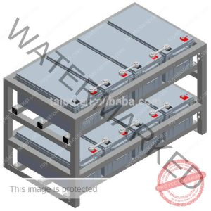Battery rack for 8 batteries