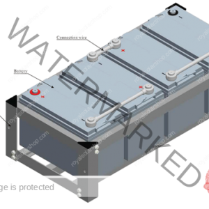 Battery rack for 4 batteries