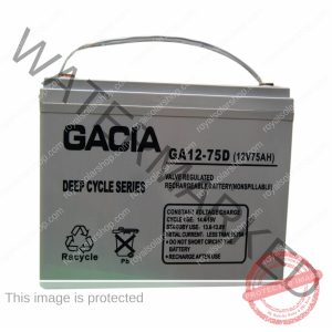 GACIA 75Ah 12v deep cycle battery