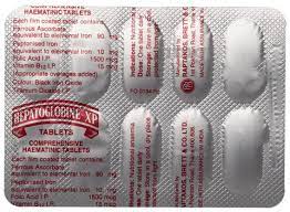 HEPATOGLOBINE XP STRIP OF 10 TABLETS
