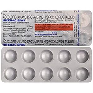 HIFENAC SPAS TAB 10`S