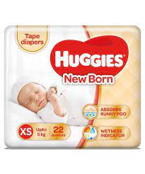 HUGGIES NEW BABY ULTRA SOFT DIAPERS ? XS 22S