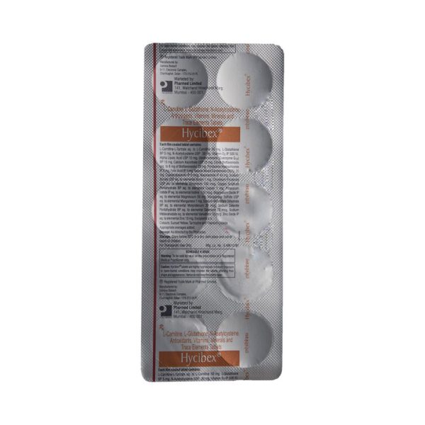 HYCIBEX STRIP OF 10 TABLETS
