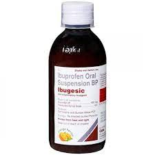 IBUGESIC ORANGE FLAVOUR BOTTLE OF 100ML SUSPENSION
