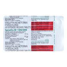 IGNALIS M 100/500MG STRIP OF 10 TABLETS