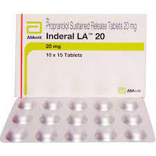 INDERAL LA 20MG STRIP OF 15 TABLETS