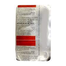 INTAGLIP M SR 1000MG STRIP OF 10 TABLETS