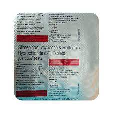 JUBIGLIM MV 2MG STRIP OF 15 TABLETS