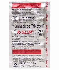 K GLIM 1MG TAB 15`S