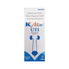 K MAC UTI SUGAR FREE BOTTLE OF 100ML SUSPENSION