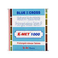 K MET 1000MG STRIP OF 15 TABLETS