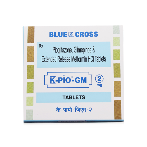 K-PIO GM 2MG TAB 15`S