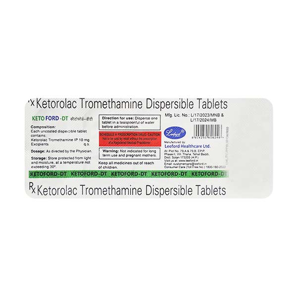KETOFORD 10MG TAB