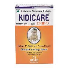 KIDICARE ORANGE FLAVOUR DROPS 30ML