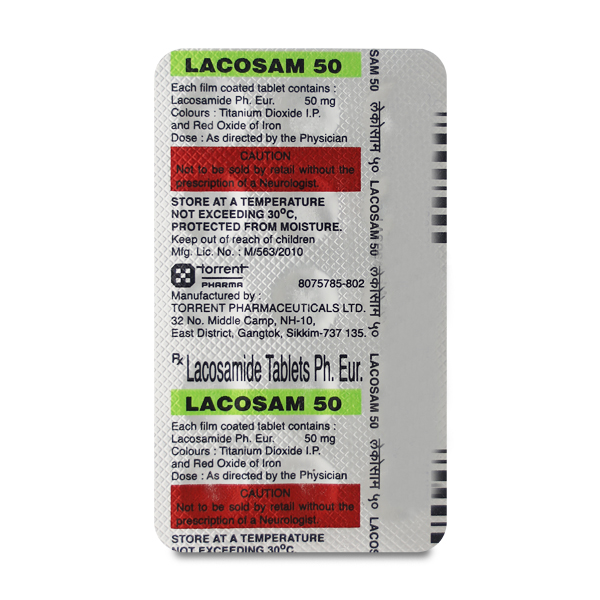 LACOSAM 50MG TABLET 15`S