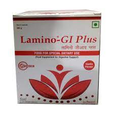 LAMINO GI PLUS VANILLA FLAVOUR SUGAR FREE BOX OF 200GM ORAL POWDER