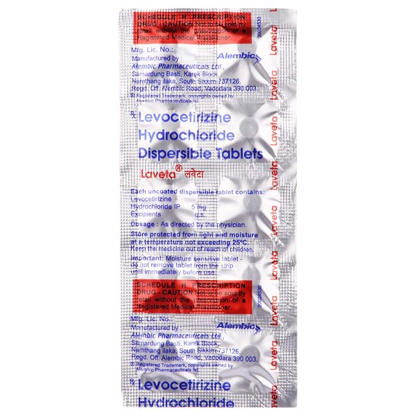 LAVETA 10MG TAB 15`S