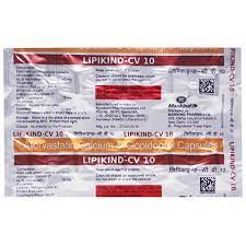 LIPIKIND CV 10MG STRIP OF 10 CAPSULES