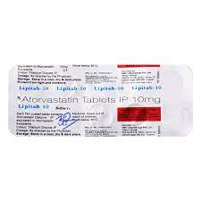 LIPITAB 10MG STRIP OF 10 TABLETS