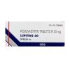 LIPITAS 20MG STRIP OF 10 TABLETS
