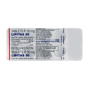 LIPITAS 20MG TAB 10`S