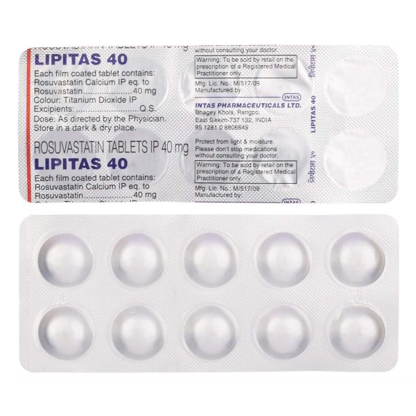 LIPITAS 40MG TAB 10`S