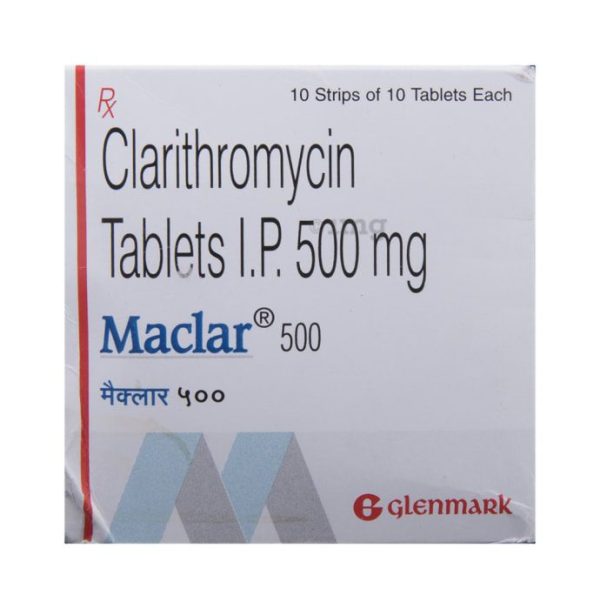 MACLAR 500MG TAB 10`S
