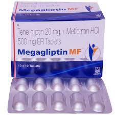 MEGAGLIPTIN MF 20/500MG TAB 10`s