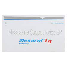 MESACOL 1G STRIP OF 5 SUPPOSITORIES