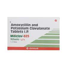 MILICLAV 625MG STRIP OF 10 TABLETS