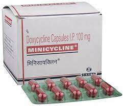 MINICYCLINE 100MG STRIP OF 10 CAPSULES