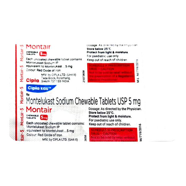 MONTAIR 5MG TAB 15`S