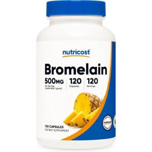 Nutricost Bromelain 500mg (2400 GDU/g), 120 Vegetarian Capsules