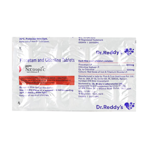 NOOTROPIL C 800MG TAB 10`S