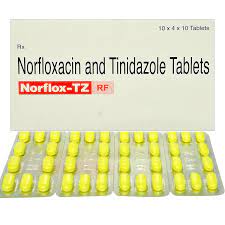 NORFLOX TZ RF STRIP OF 10 TABLETS