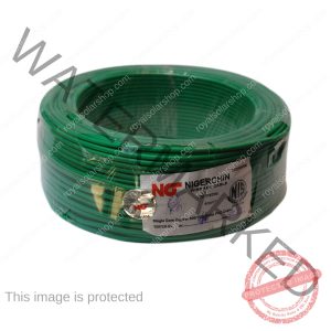 Nigerchin 4mm Single Core Pure Copper Cable -100meters -Green